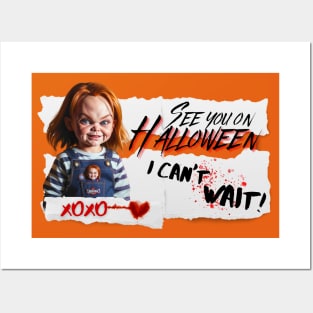 See you Halloween letter mesage Chucky doll 2 Posters and Art